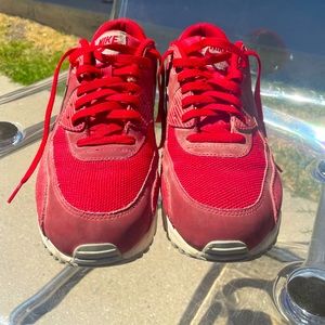 Red Nike AirMax 90 size 10.5